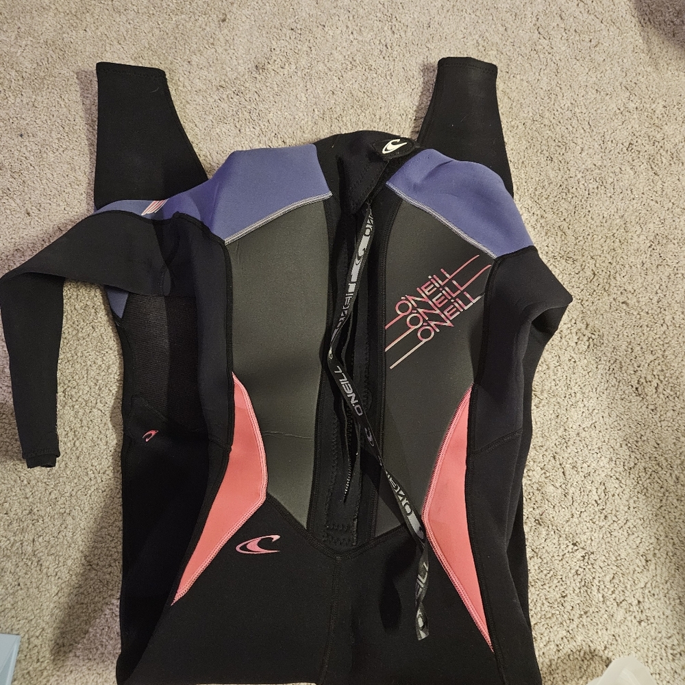 O'Neill Black and Pink Wetsuit